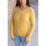 IN STOCK Leah Long Sleeve Top - Mustard | Women's Casual Top FINAL SALE