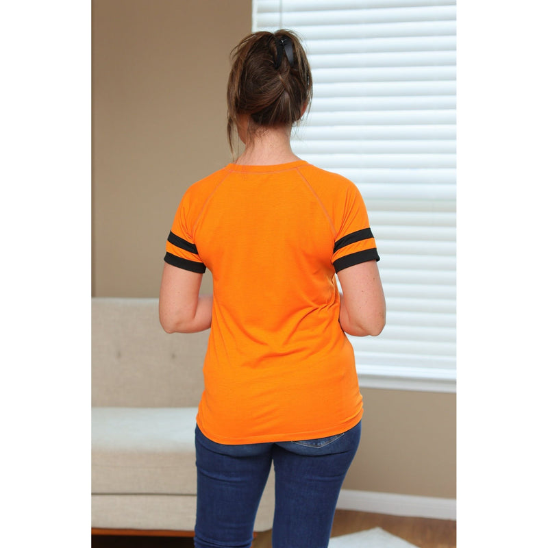 IN STOCK Kylie Tee - Cincinnati Orange and Black FINAL SALE