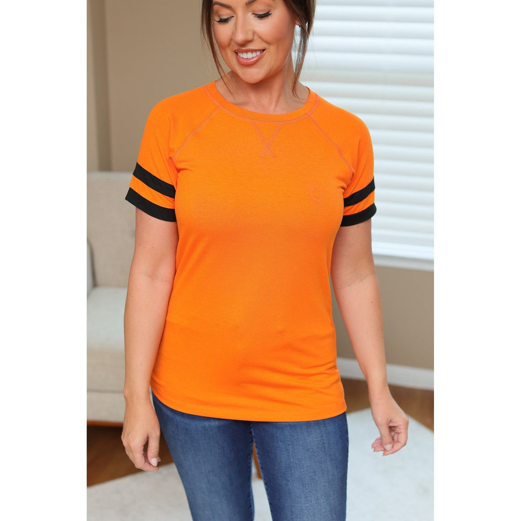 Kylie Tee - Cincinnati Orange and Black | Women's Top