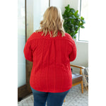 IN STOCK Cable Knit Jacket - Red