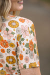 IN STOCK Chloe Cozy Tee - Fall Boho Floral FINAL SALE