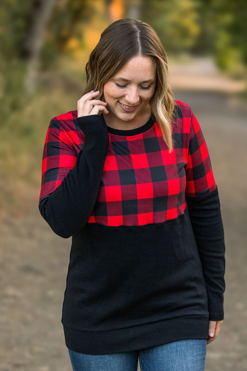 IN STOCK Natalie Pullover - Buffalo Plaid