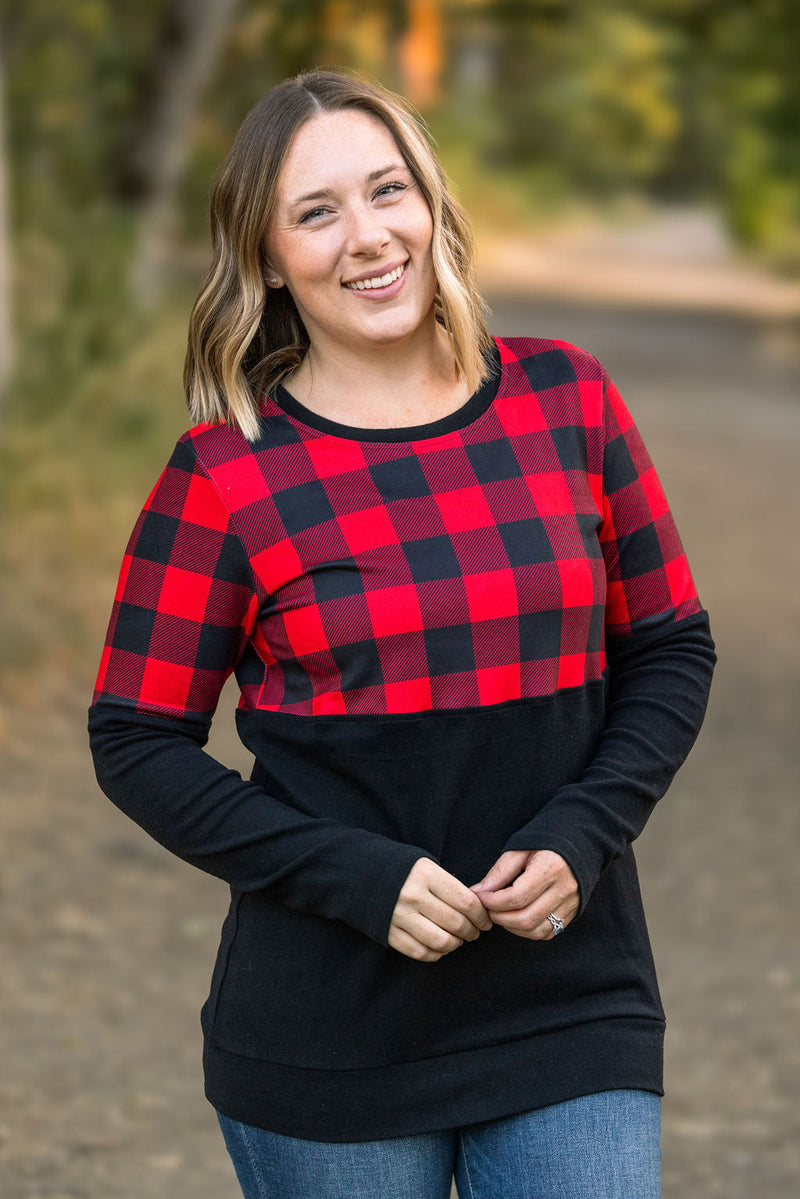 IN STOCK Natalie Pullover - Buffalo Plaid