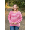 IN STOCK Cozy Striped Sweater - Red