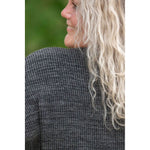 IN STOCK Brittney Button Sweater - Charcoal | Women's Long Sleeve FINAL SALE