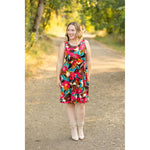 IN STOCK Kelsey Tank Dress - Bold Magenta Floral FINAL SALE