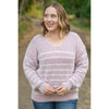 IN STOCK Cozy Striped Sweater - Mauve