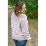 IN STOCK Cozy Striped Sweater - Mauve