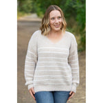 IN STOCK Cozy Striped Sweater - Natural