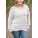 IN STOCK Cozy Striped Sweater - Natural