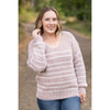 IN STOCK Cozy Striped Sweater - Rust FINAL SALE