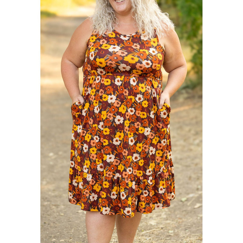 IN STOCK Bailey Dress - Brown Fall Floral FINAL SALE