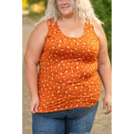 IN STOCK Luxe Crew Tank - Micro Rust Floral | Women's Tank Top FINAL SALE