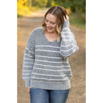 IN STOCK Cozy Striped Sweater - Black