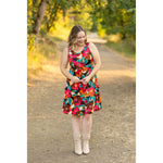 IN STOCK Kelsey Tank Dress - Bold Magenta Floral FINAL SALE