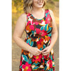 IN STOCK Kelsey Tank Dress - Bold Magenta Floral FINAL SALE