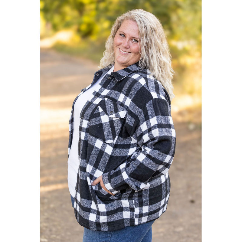 IN STOCK Norah Plaid Shacket - Classic Black and White | Women's Shacket