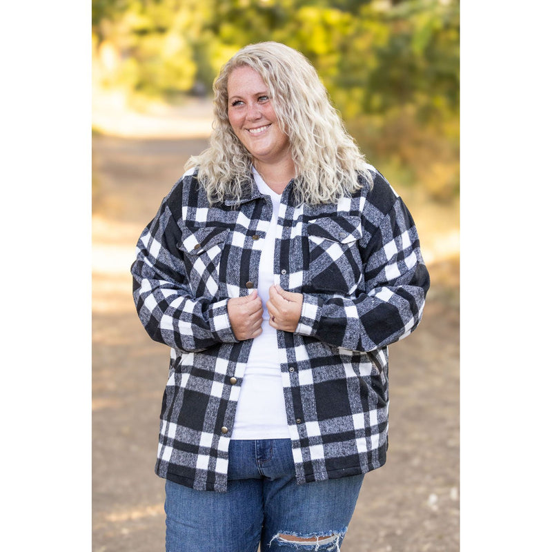 IN STOCK Norah Plaid Shacket - Classic Black and White | Women's Shacket