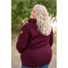 IN STOCK Classic Zoey ZipCowl Sweatshirt - Burgundy FINAL SALE