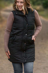 IN STOCK Harlow Long Vest - Black