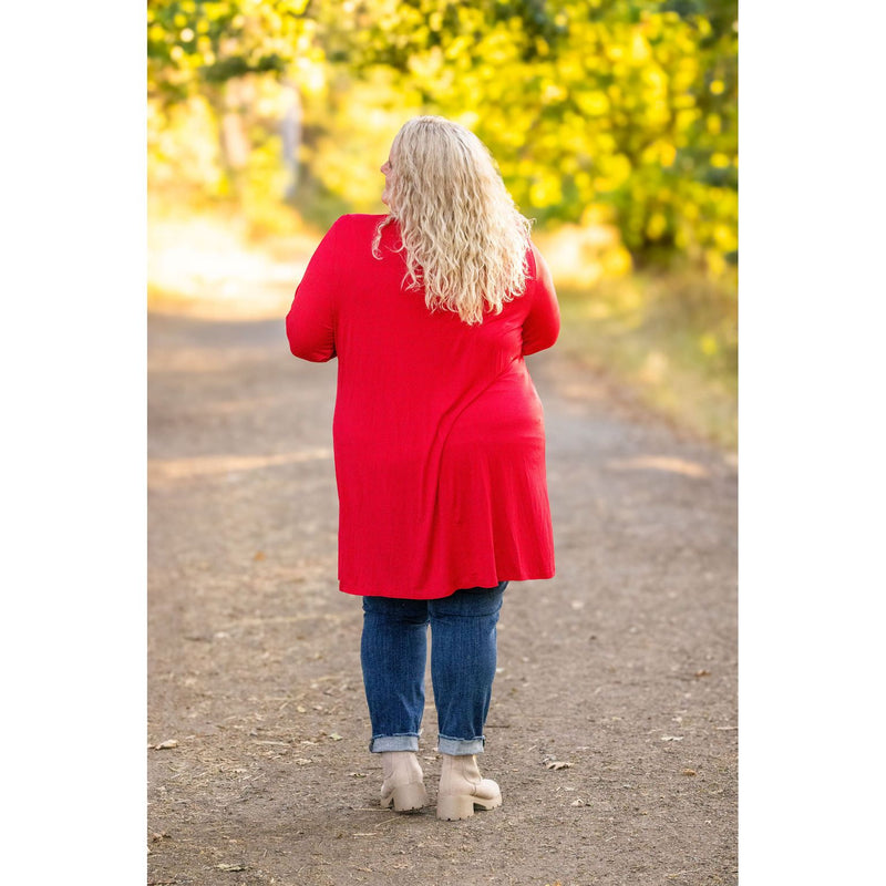 IN STOCK Classic Cardigan - Red