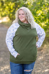 IN STOCK Zoey ZipCowl - Olive and Boho Floral FINAL SALE