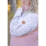 IN STOCK Zoey ZipCowl - Pink and Blush Floral