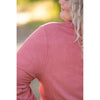 IN STOCK Brielle Henley Ribbed Long Sleeve - Terra Cotta