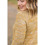 IN STOCK Hannah Pocket Pullover - Mustard FINAL SALE