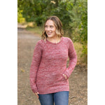 IN STOCK Hannah Pocket Pullover - Red