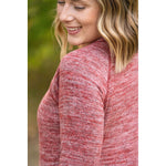 IN STOCK Hannah Pocket Pullover - Red