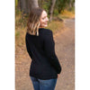 IN STOCK Harper Long Sleeve Henley - Black | Women's Cozy Shirt