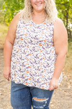 IN STOCK Renee Ruffle Tank - Harvest Floral FINAL SALE