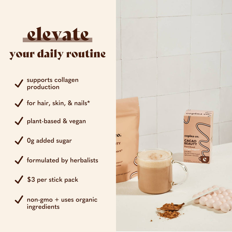 Cacao Beauty Plant-Based Collagen Support Drink Blend