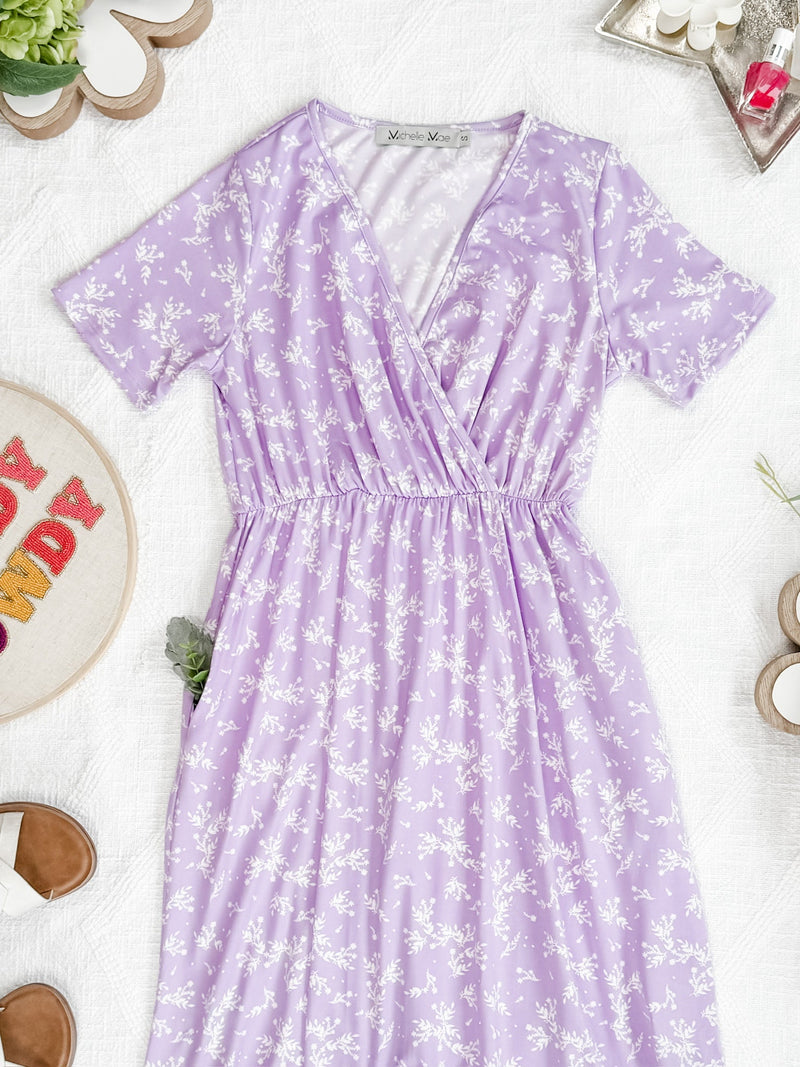 IN STOCK Tinley Dress - Lavender Petal Floral