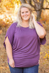 IN STOCK Darcy Dolman - Dark Purple | Women's Flowy Top FINAL SALE