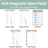 6x9 Magnetic Meal Planning Pad, Choose Design