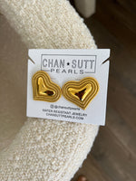 CHUNKY HEART EARRINGS