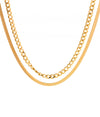 CHAIN + HERRINGBONE NECKLACE