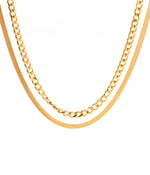 CHAIN + HERRINGBONE NECKLACE