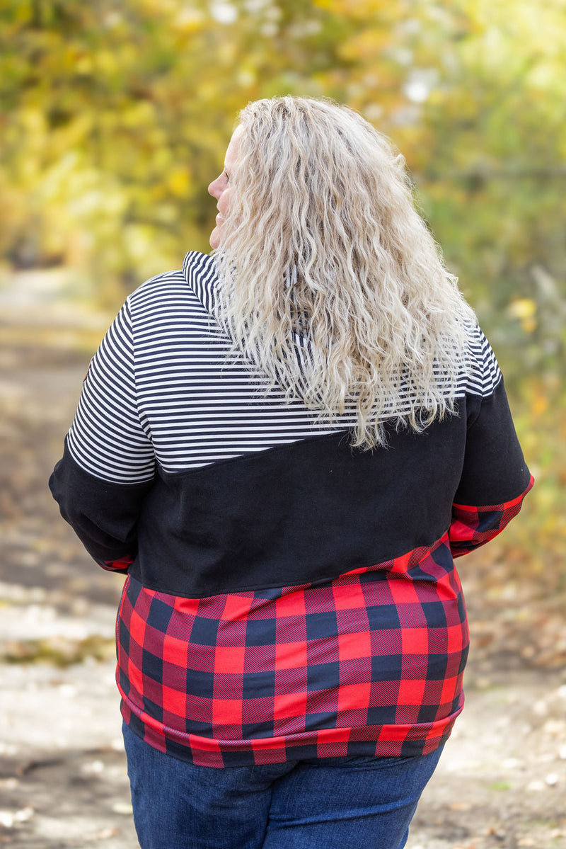 IN STOCK Colorblock Fullzip - Plaid and Stripes