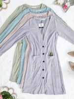 IN STOCK Colbie Ribbed Cardigan - Neutral Pink