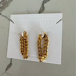 CHAIN LOOP EARRINGS