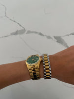 XL TWO TONED WATCH BAND BRACELET