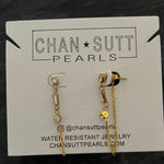 DIAMOND LOOP CHAIN EARRINGS