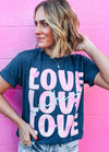 love is in the air graphic tee