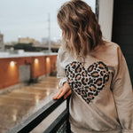 leopard heart crewneck