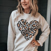 leopard heart crewneck