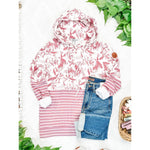 IN STOCK Hailey Pullover Hoodie - Berry Pattern Mix