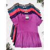 IN STOCK Sarah Ruffle Short Sleeve - Deep Coral | Women's Top